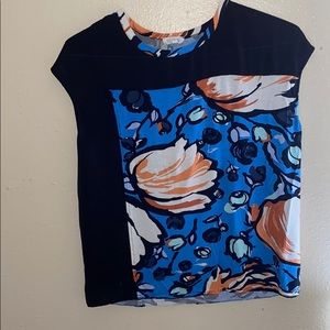 black and floral tunic